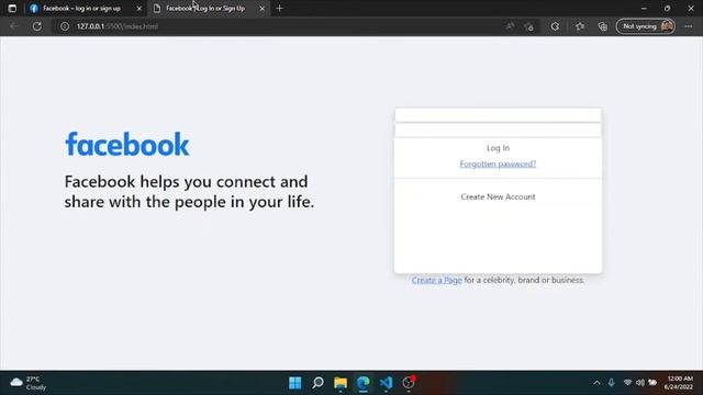 Facebook Log In or Sign Up page using only HTML,CSS, Bootstrap | 2022 | only for practice смотреть онлайн