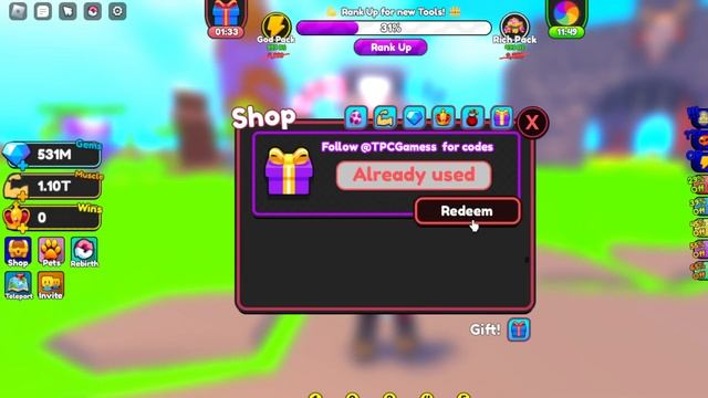 Strong Muscle Simulator FREE 30 WINS CODE! смотреть онлайн