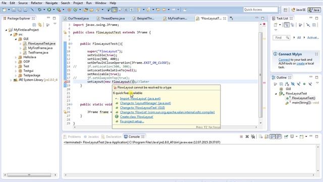 java 75 تعلم الجافا LayoutManager FlowLayout смотреть онлайн
