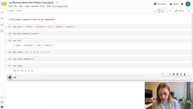 How to remove an item from a list in Python (Part 1/2) using .remove() - Python Lists #5 смотреть онлайн
