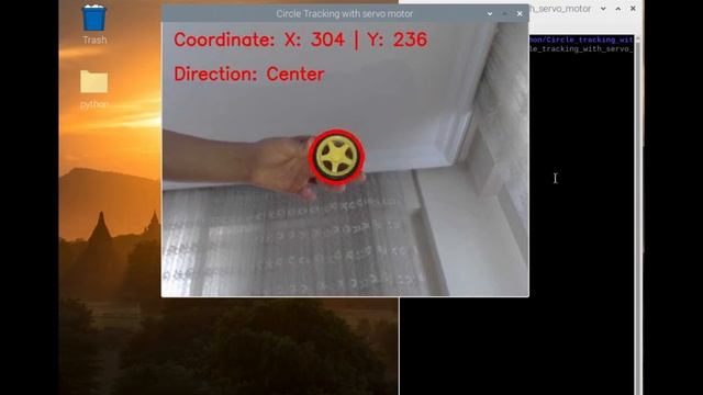 Circle Object tracking with Raspberry pi and python смотреть онлайн