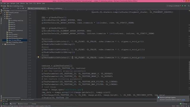 Modern OpenGL programming in Python - part 11 - texturing the cube смотреть онлайн