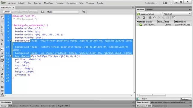 Crear estilos css en photoshop CC y aplicarlos en dreamweaver CC смотреть онлайн