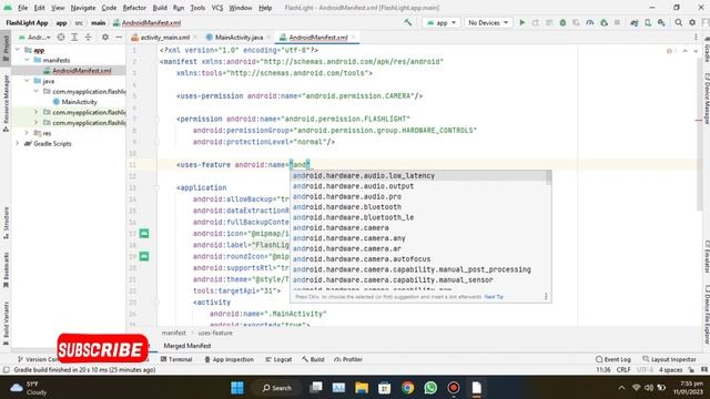 How to Create a Flashlight App in Android Studio (Java) - Beginner Tutorial | Mobile App Developmen смотреть онлайн