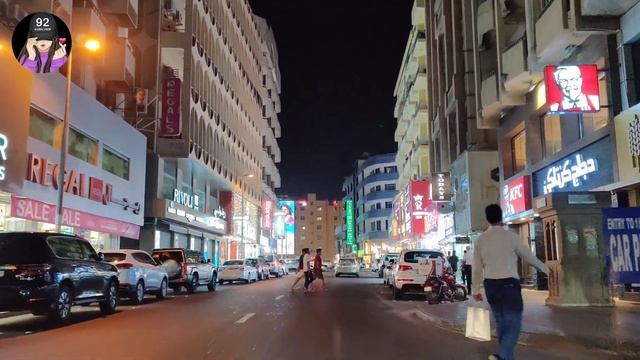 Bur Dubai - Meena Bazar #driving Night Tour #dubai4k #dubai ???