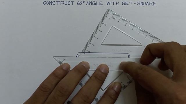 CONSTRUCT 60 DEGREE ANGLE WITH SET-SQUARE смотреть онлайн