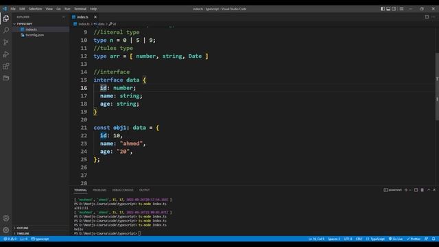 09-Type System In Typescript Interface-شرح بالعربي смотреть онлайн