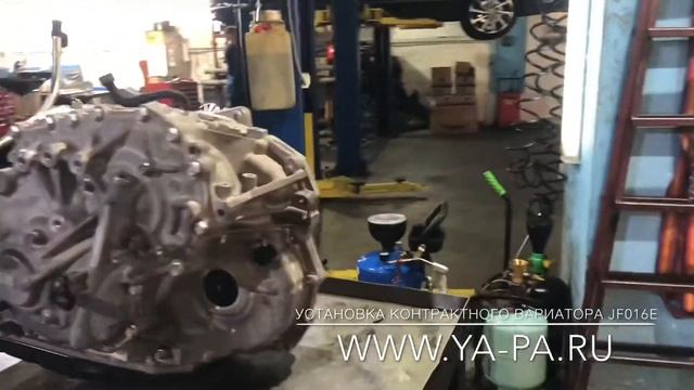 Установка вариатора JF016E Ниссан Кашкай 2WD смотреть онлайн