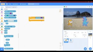 Взаимодействие спрайтов в Scratch. Сенсор «касается цвета»