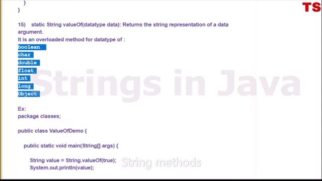 Java Tutorial: 26. String class methods with examples. смотреть онлайн