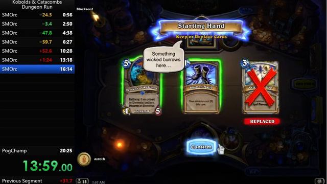 Hearthstone: Kobolds 'Dungeon Run' Speedrun (Priest) in 27:10 (beaten) смотреть онлайн