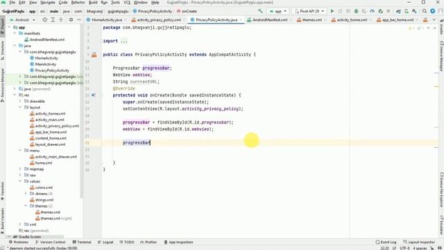 how to creat privacy policy navigation drawer menu | step by step Android studio java Part-5 (2022) смотреть онлайн