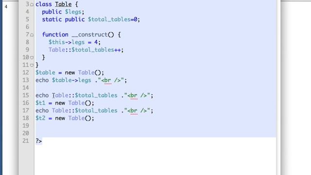 PHP Tutorial   Advanced   04 07  Using Constructors And Destructors