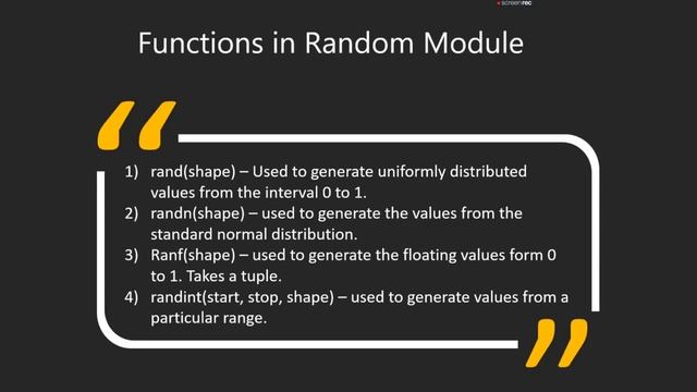 Random Module in Numpy |How Random module works in Numpy ? | Zorba Consulting смотреть онлайн