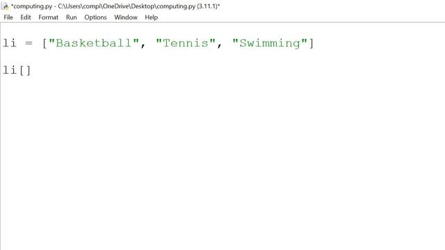Python | Access List смотреть онлайн