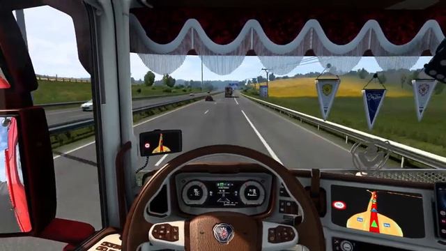 ETS2 (1.44). Mapa EAA. Scania 770S. Hanovre (Allemagne) - Cruz Das Almas (Brésil). 18t. смотреть онлайн