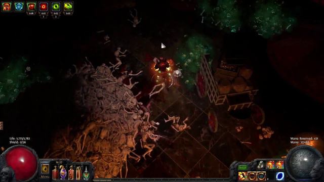 Path Of Exile, Lev 77 Shrine Map Marauder Groundslam build 2.0 смотреть онлайн