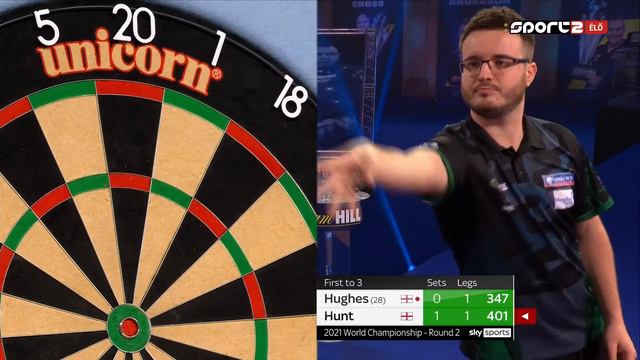 24) Jamie Hughes vs Adam Hunt 2021 PDC World Darts Championship 2020 .12.18 Round 2 смотреть онлайн