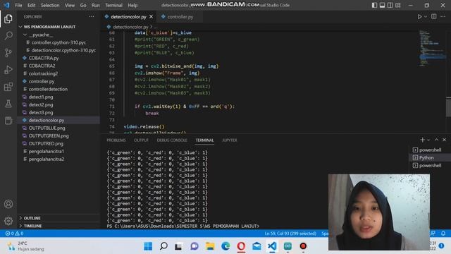 KONTROL LED BERBASIS DETEKSI WARNA MENGGUNAKAN PYTHON DAN ARDUINO смотреть онлайн