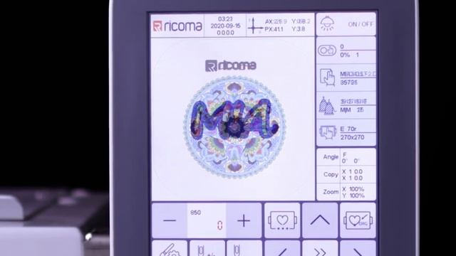 Ricoma’s 20 Needle Three-Head Embroidery Machine MT-2003-8S смотреть онлайн