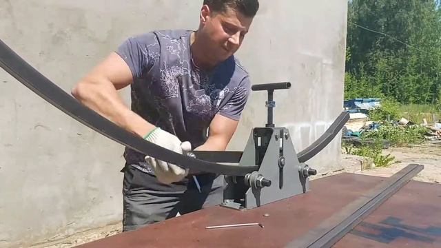 Демонстрация трубогиба №1 - прокат профиля 30х30 смотреть онлайн