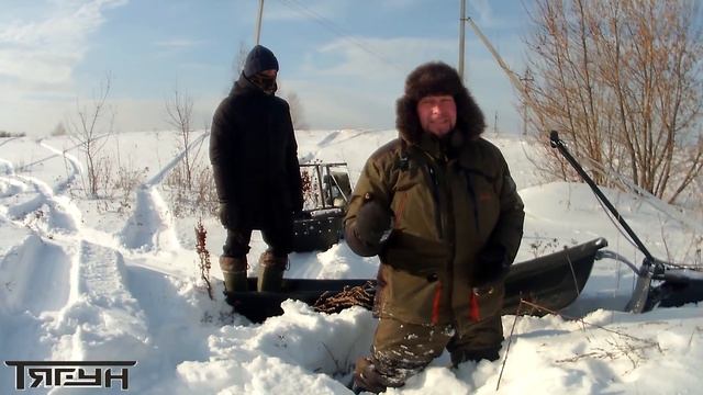 Мотобуксировщик Тягун 6 л.с. - 9 л.с. (глубокий снег) смотреть онлайн