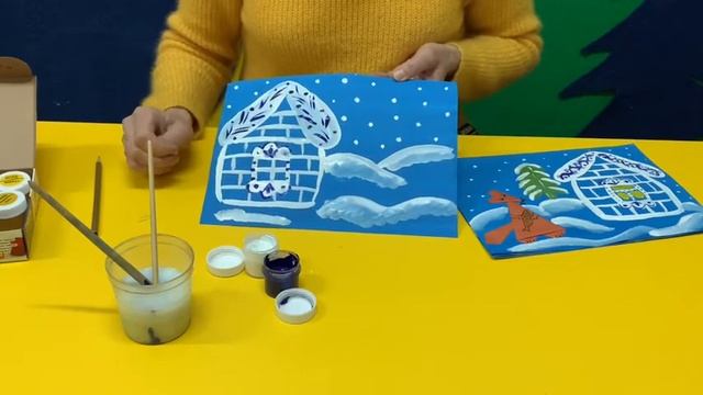 Рисуем избушки для сказки «Зайкина избушка». Воспитатель Можарина Н.Ф. смотреть онлайн