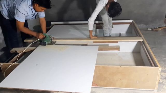 How To Build Double Bed size 6'*6'*12" In 2 Days at site...||Double Bed|बैड कैसे बनाए |Plywood Bed смотреть онлайн