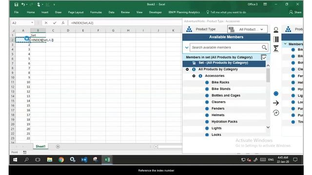 TM1 Function, TM1ELLIST (Excel) смотреть онлайн