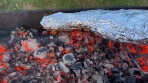 Баранья лопатка, на углях!=) Просто и очень вкусно=)