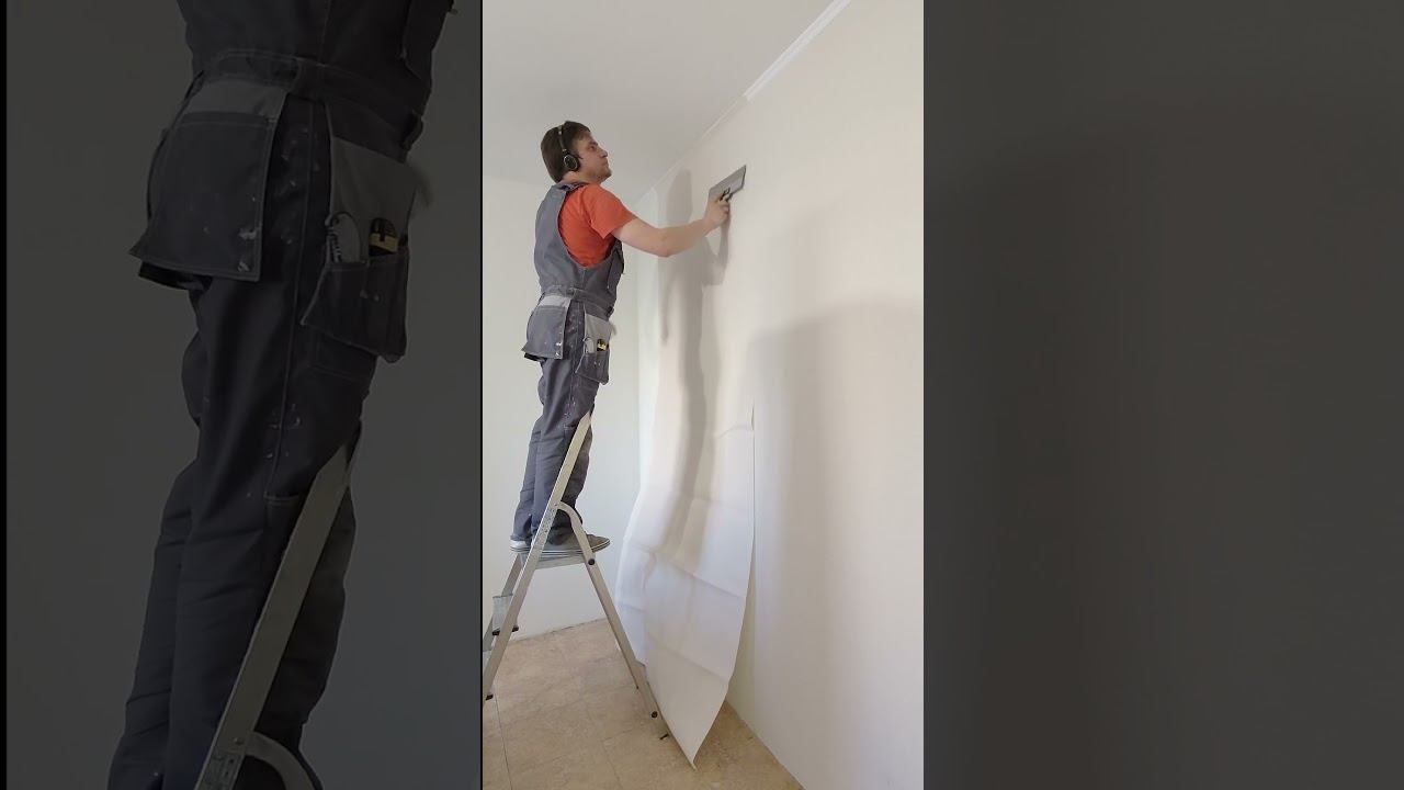 Обои - поклейка одного полотна