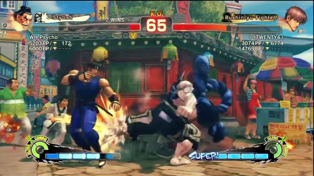 SSF4 AE Endless Battle - WH Psycho (Honda) Vs I 1TWENTY4 I (Guy) смотреть онлайн