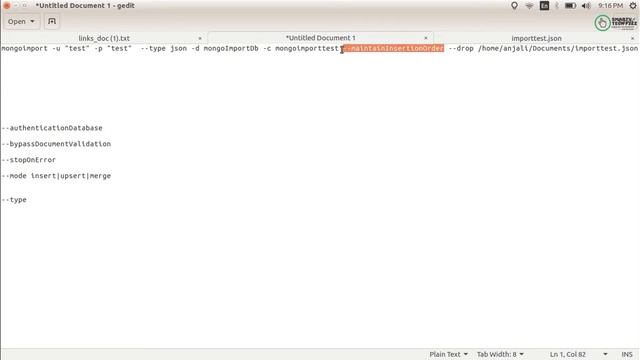 How to import documents in mongoDb [ How to Use mongoimport in mongoDb ] смотреть онлайн