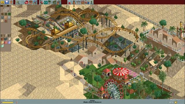 RollerCoaster Tycoon || Park Playthrough: Arid Heights [Part 1/11] || Entrance area & Arrow looper! смотреть онлайн