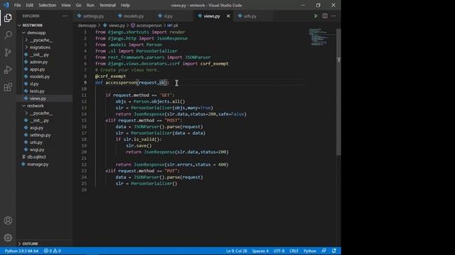 Introduction to Django Rest Framework Get Post Put and Delete requests Serialization смотреть онлайн