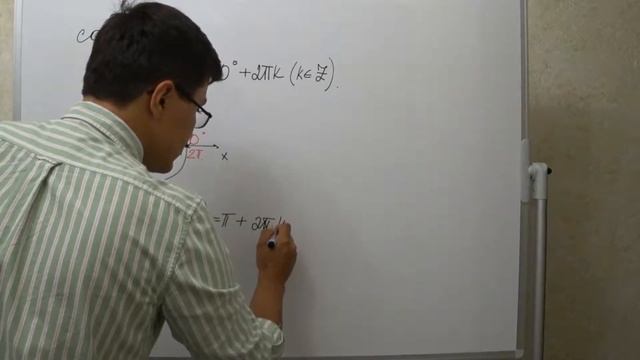 Элементарное уравнение с косинусом+окружность. Пример 2 смотреть онлайн