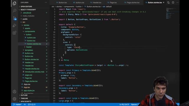 TYPESCRIPT - REACTJS - STORYBOOK - CONTROLS - Como utilizar storybook controls e ReactJs! смотреть онлайн