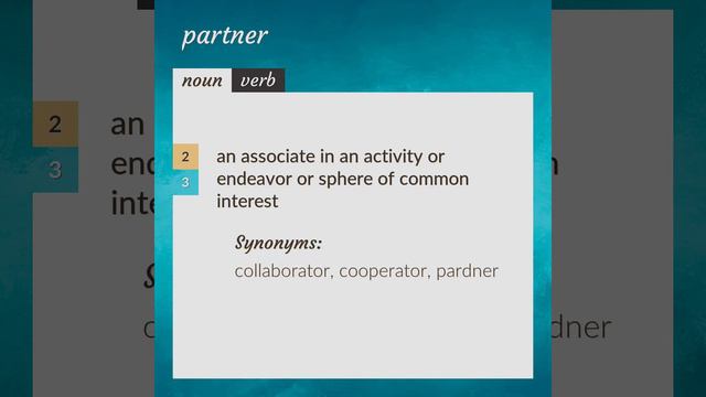 Partner | meaning of Partner смотреть онлайн