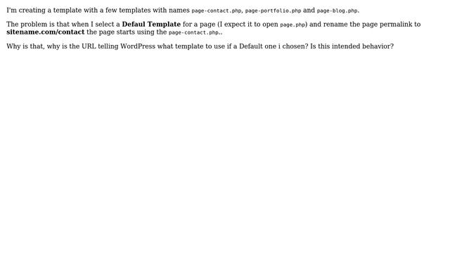 Wordpress: Changing permalink name redirects to another template? смотреть онлайн
