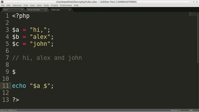 10 : String Variable - Complete Easy PHP Tutorial For Beginner смотреть онлайн