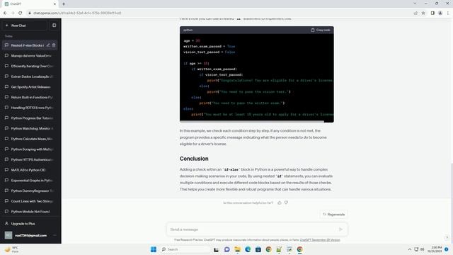 Adding to check in if else block in Python смотреть онлайн