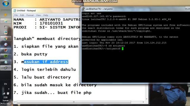membuat directory dan file php via putty смотреть онлайн