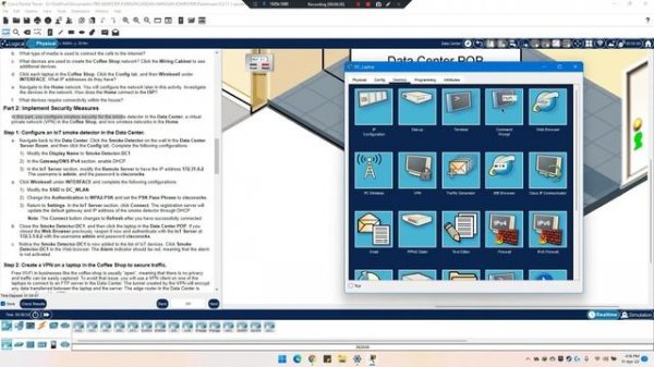3.11.1 Packet-Tracer – Network Security Exploration – Physical Mode