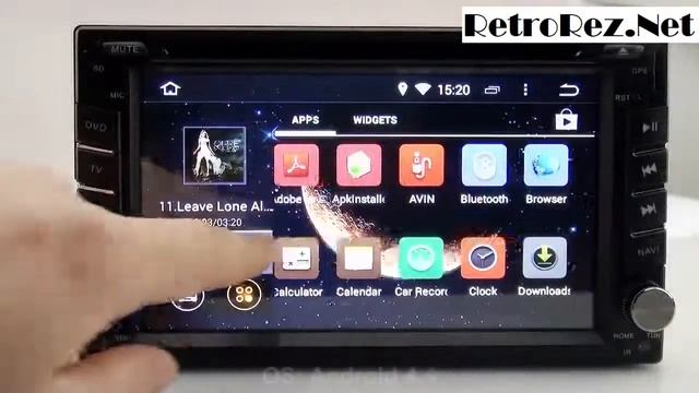 Android 4.4 Car DVD Player 'MoonScape' (2 DIN) - RetroRez.Net смотреть онлайн