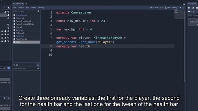 Make a Godot Roguelike Part 6 - Health bar смотреть онлайн