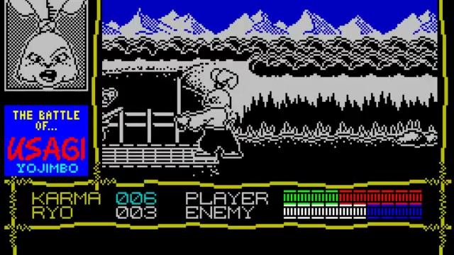Samurai Warrior The Battle of Usagi Yojimbo - ZX Spectrum - Gameplay смотреть онлайн