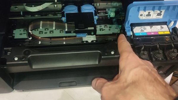 Как извлечь печатающие головки картриджи из принтера Canon G серии