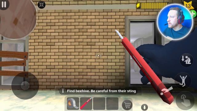 Scary Teacher 3D УРОВЕНЬ С ПЧЕЛАМИ смотреть онлайн