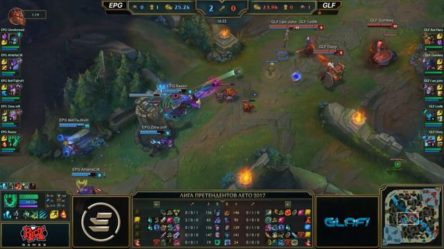 EPG vs GLF - Неделя 4 День 2 Игра 3 смотреть онлайн