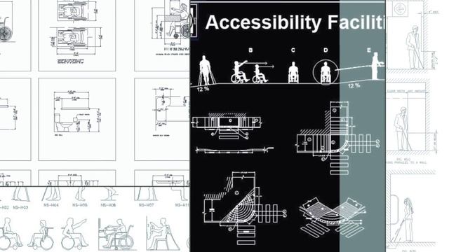 【Download CAD Blocks,Drawings,Details,3D,PSD Blocks】Accessibility Facilities Drawings смотреть онлайн